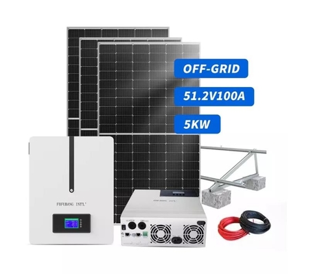 5kw Complete Solar Solution 48v Solar Power Storage Lithium Wall Battery
