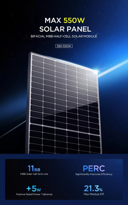400w 450w Solar Pv Roof Mounting Systems 500W 550W 210mm 600w Solar Panels