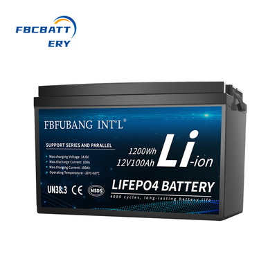 12v 100ah Lithium Ion Battery , Deep Cycle Rechargeable Lithium Ion Batteries