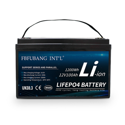 12v 100ah Lithium Ion Battery , Deep Cycle Rechargeable Lithium Ion Batteries