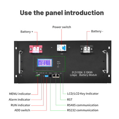 51.2v Lithium Battery Pack , Lifepo4 Home Energy Storage System Battery