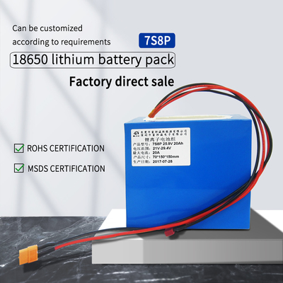写真機材サポートのためのデジタル リチウム電池のパック25.9V20AH 500times 7S8P電池