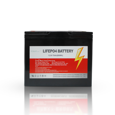 12 Volt 70 Ah Auto Lithium Battery High Discharge Rate Lifepo4 Car Starter Battery