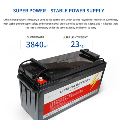 300ah 12V 24V Battery Lifepo4 Lithium Battery Pack RV Rechargeable Solar