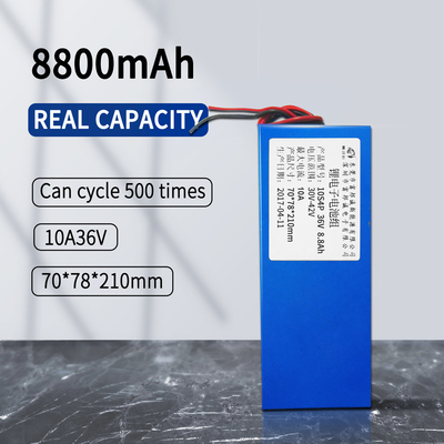 Photovoltaic Tracker 18650 Lithium Ion Rechargeable Battery 36v 10ah 8.8ah Electric Bike Battery Pack